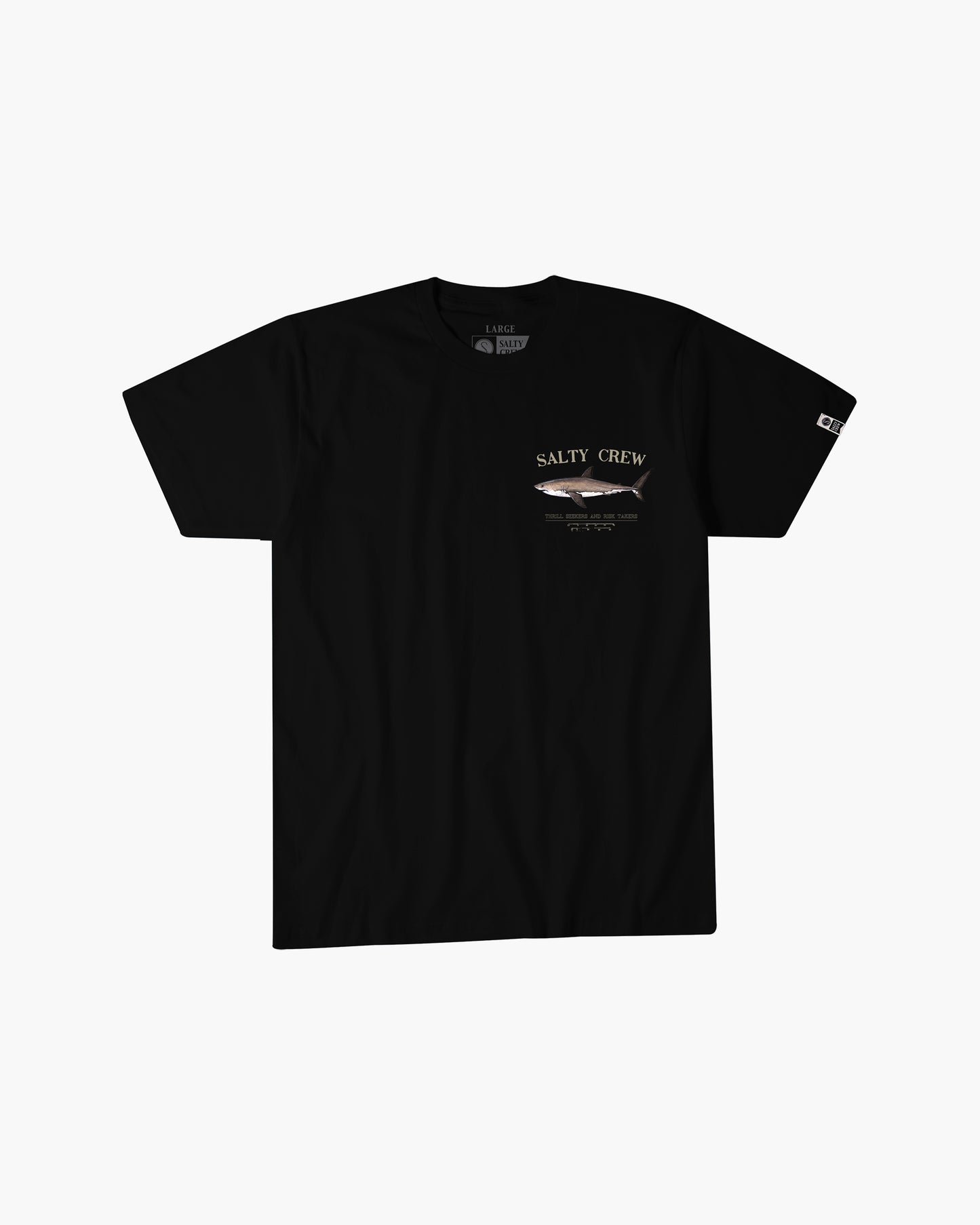 Off body front of Bruce Black S/S Premium Tee