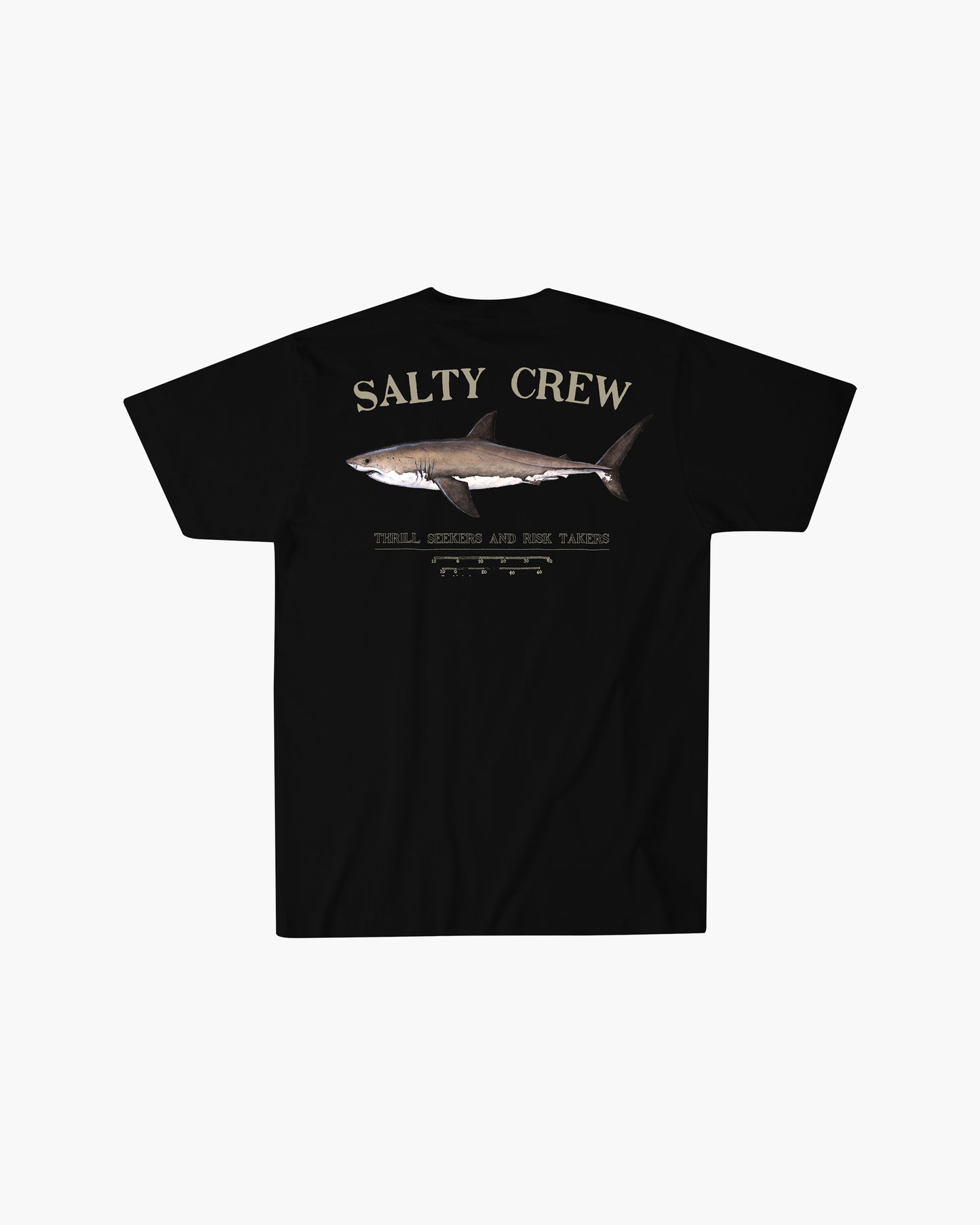 Off body back of Bruce Black S/S Premium Tee