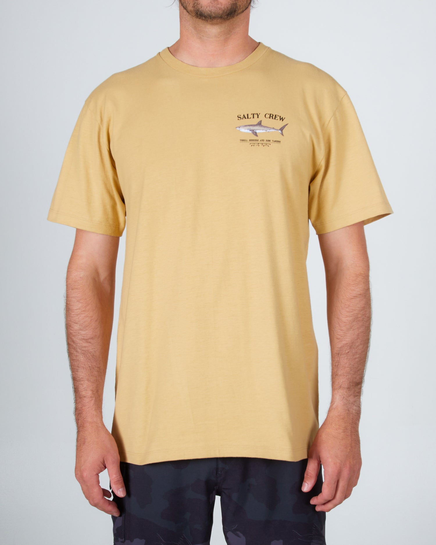 front view of Bruce Camel S/S Premium Tee