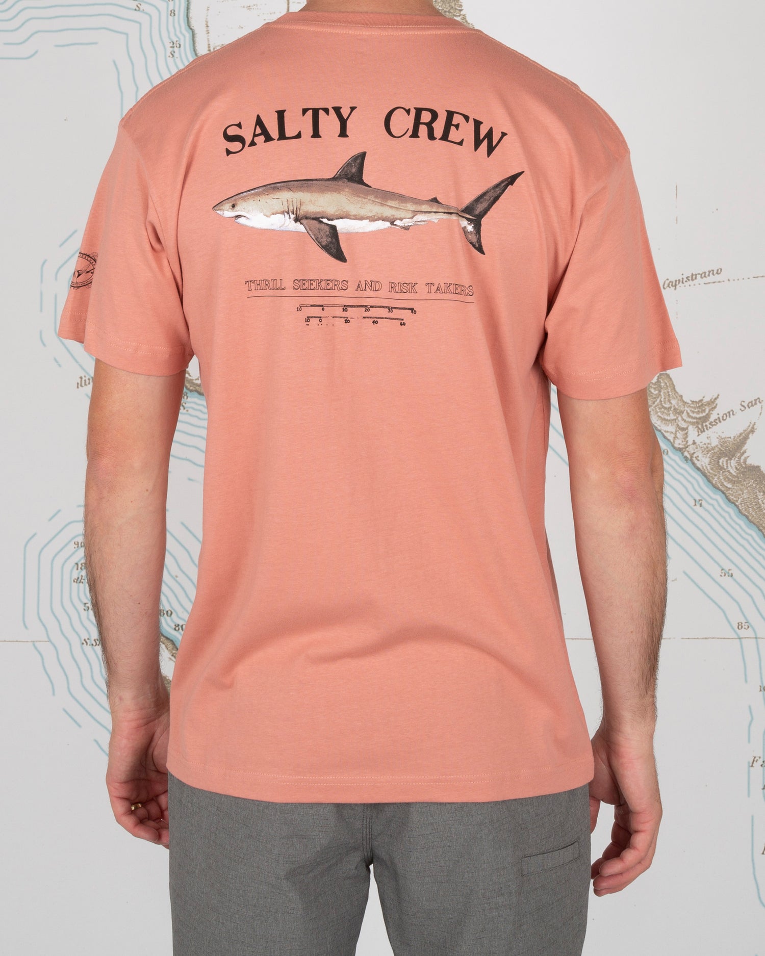 back graphic on body of Bruce Coral S/S Premium Tee