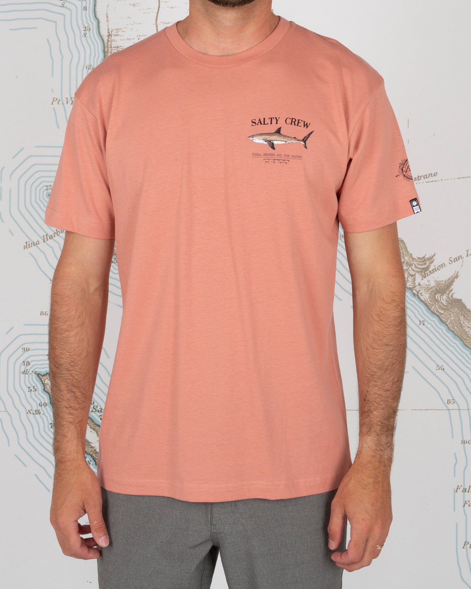 front graphic on body of Bruce Coral S/S Premium Tee