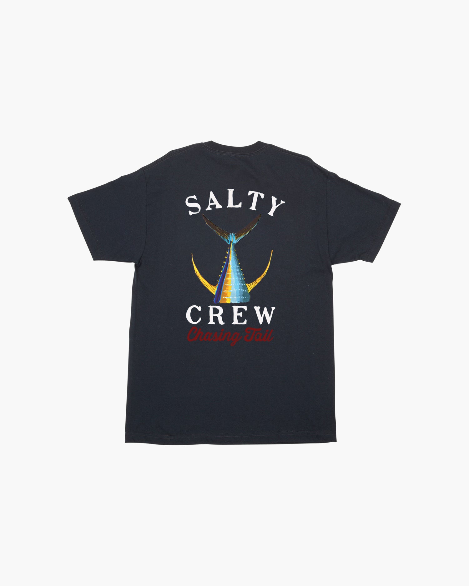 Off body back of Tailed Navy S/S Standard Tee