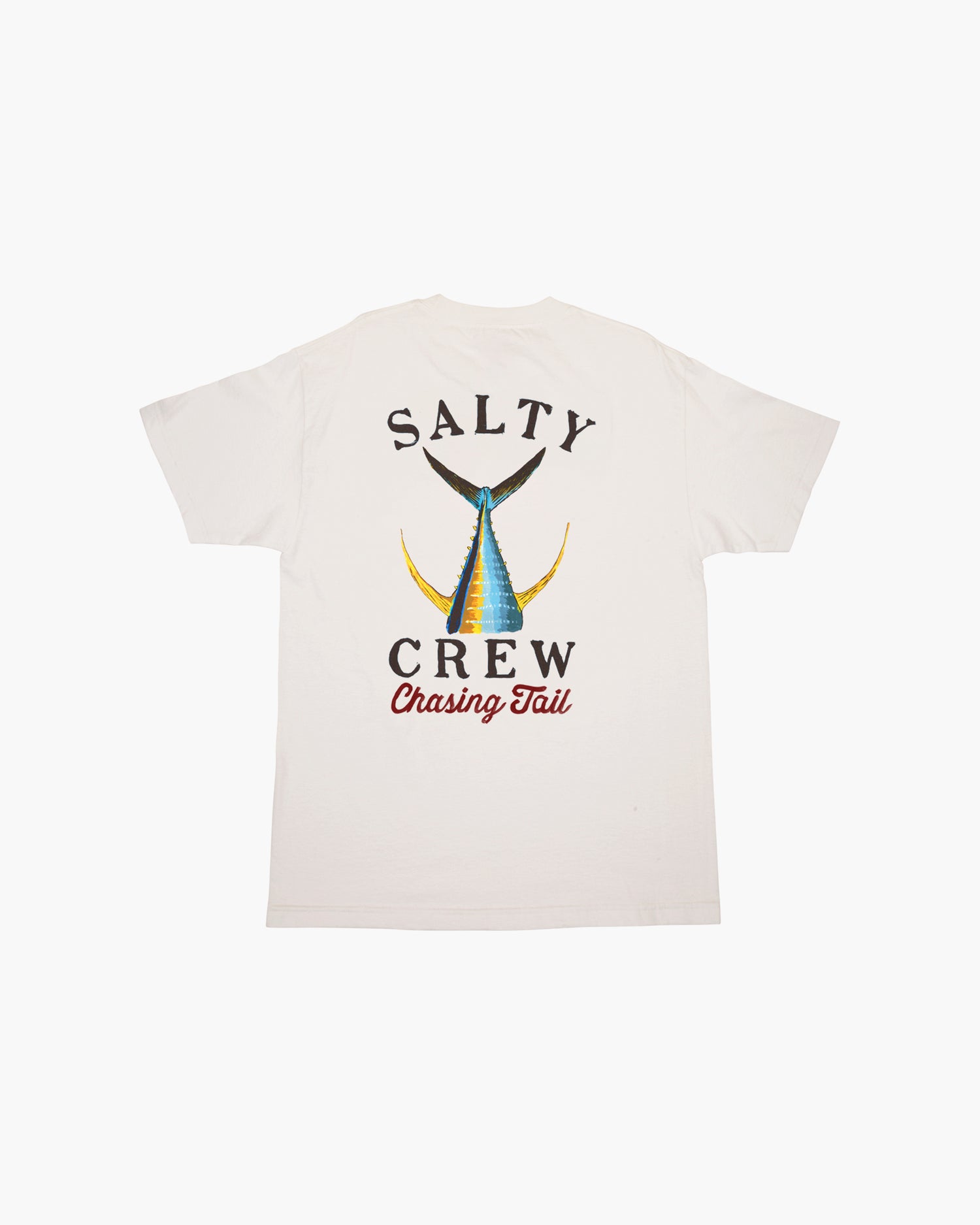 Off body back of Tailed White S/S Standard Tee
