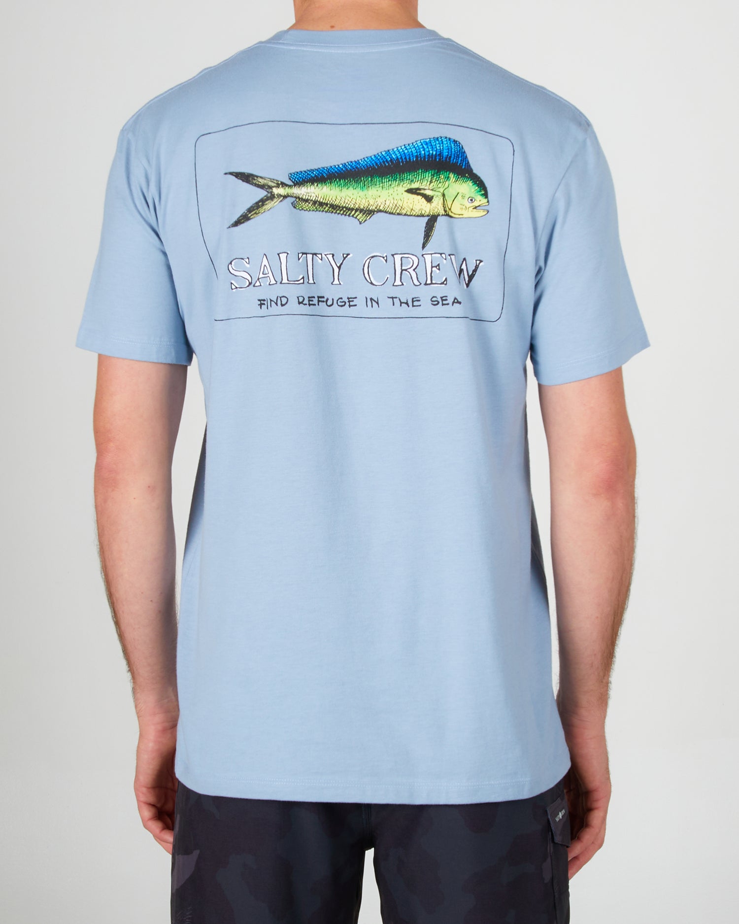 on body back of the El Dorado Marine Blue S/S Premium Tee