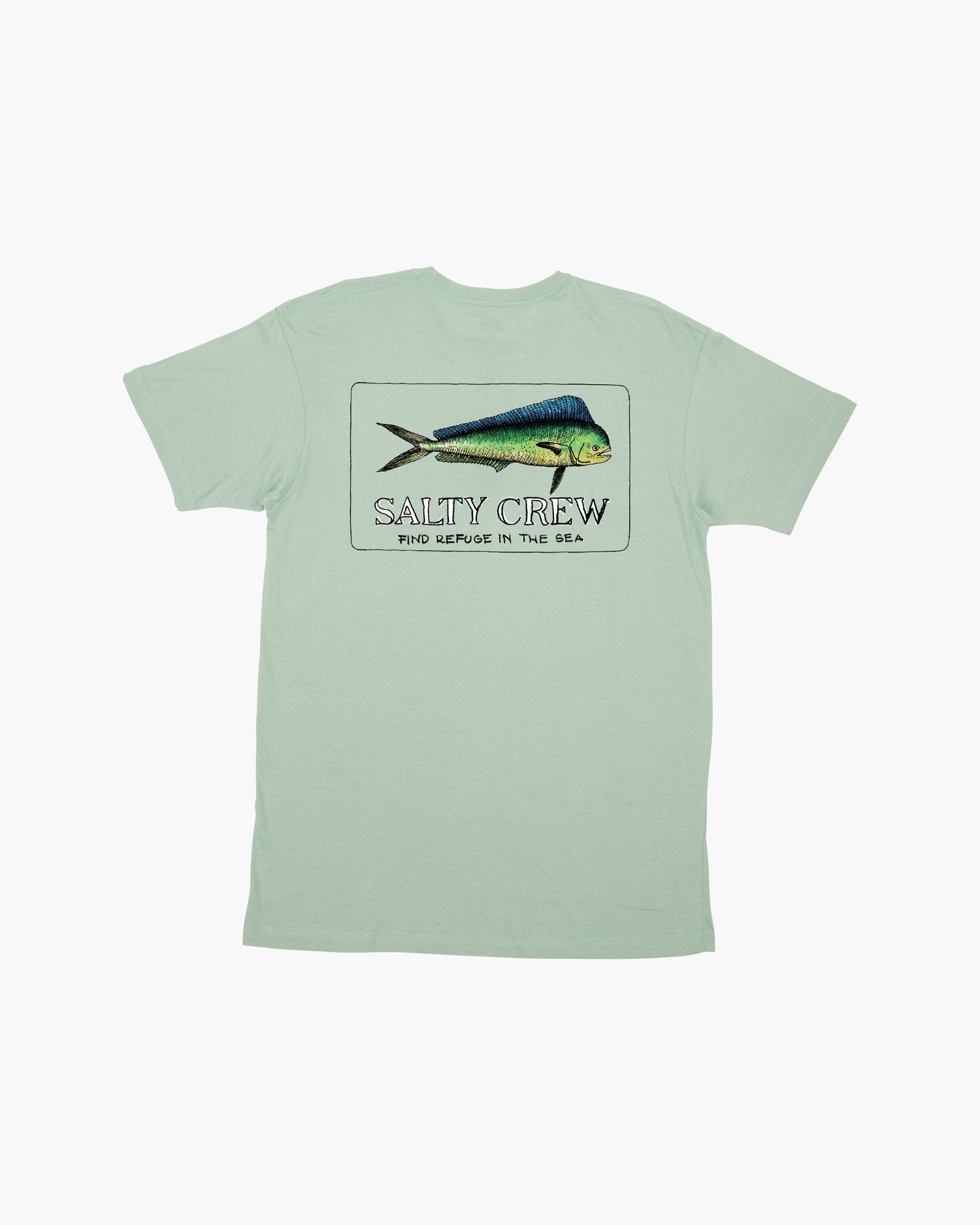 Off body back of El Dorado Sea Foam Premium S/S Tee