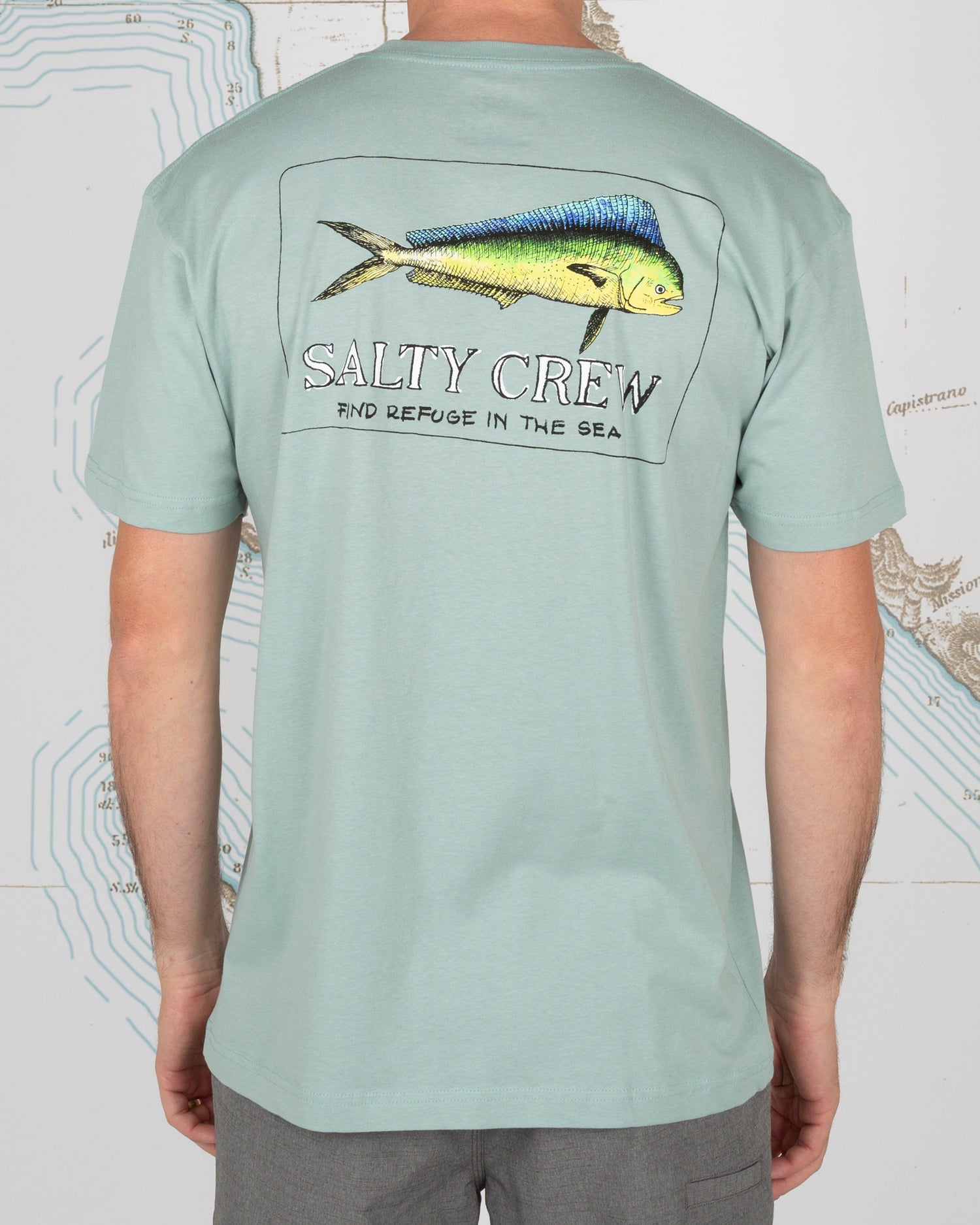 On body back of El Dorado Sea Foam Premium S/S Tee