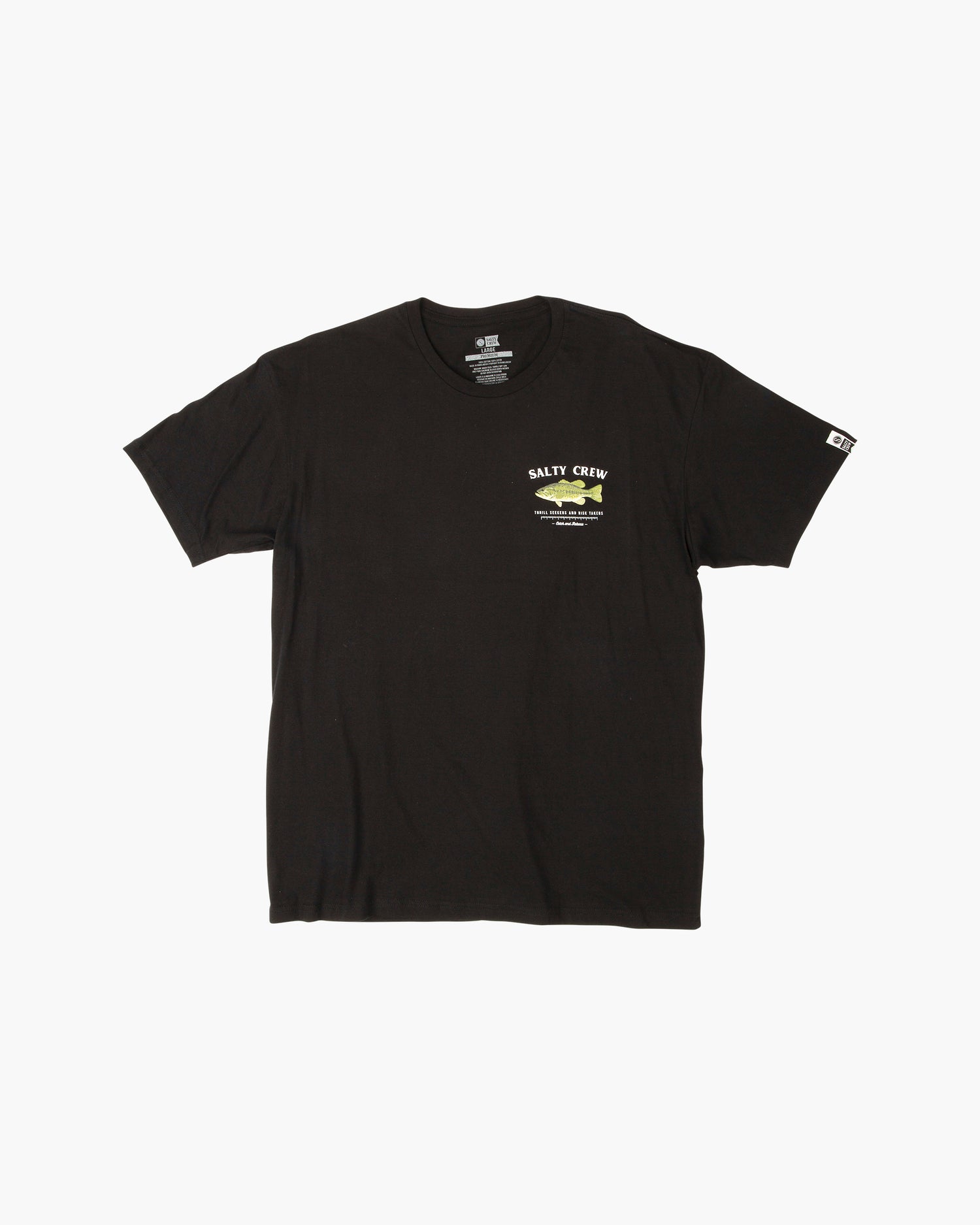 Off body front of Bigmouth Black S/S Premium Tee