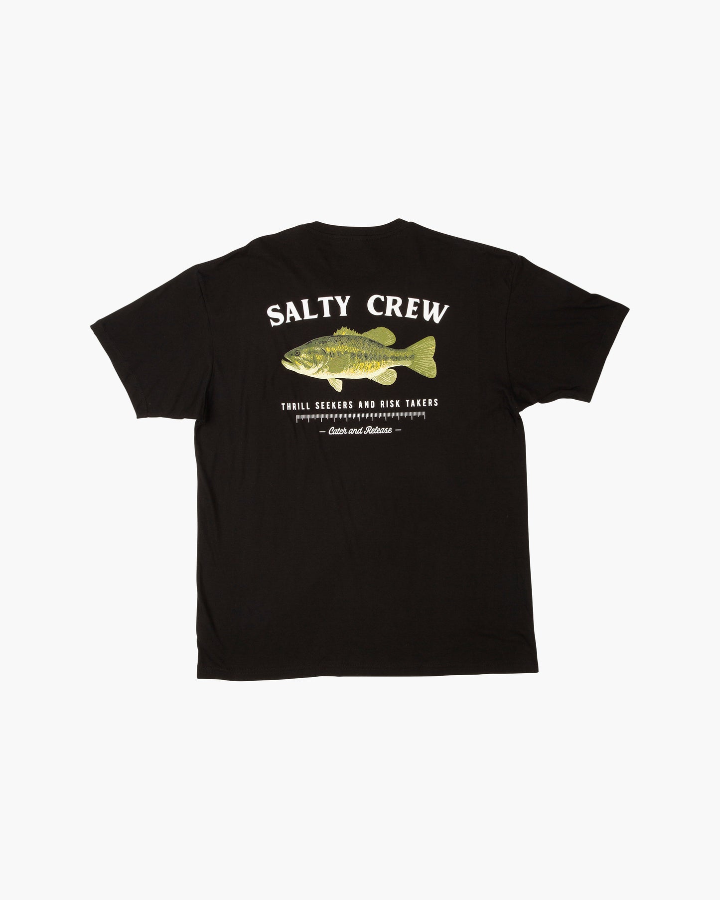 Off body back of Bigmouth Black S/S Premium Tee