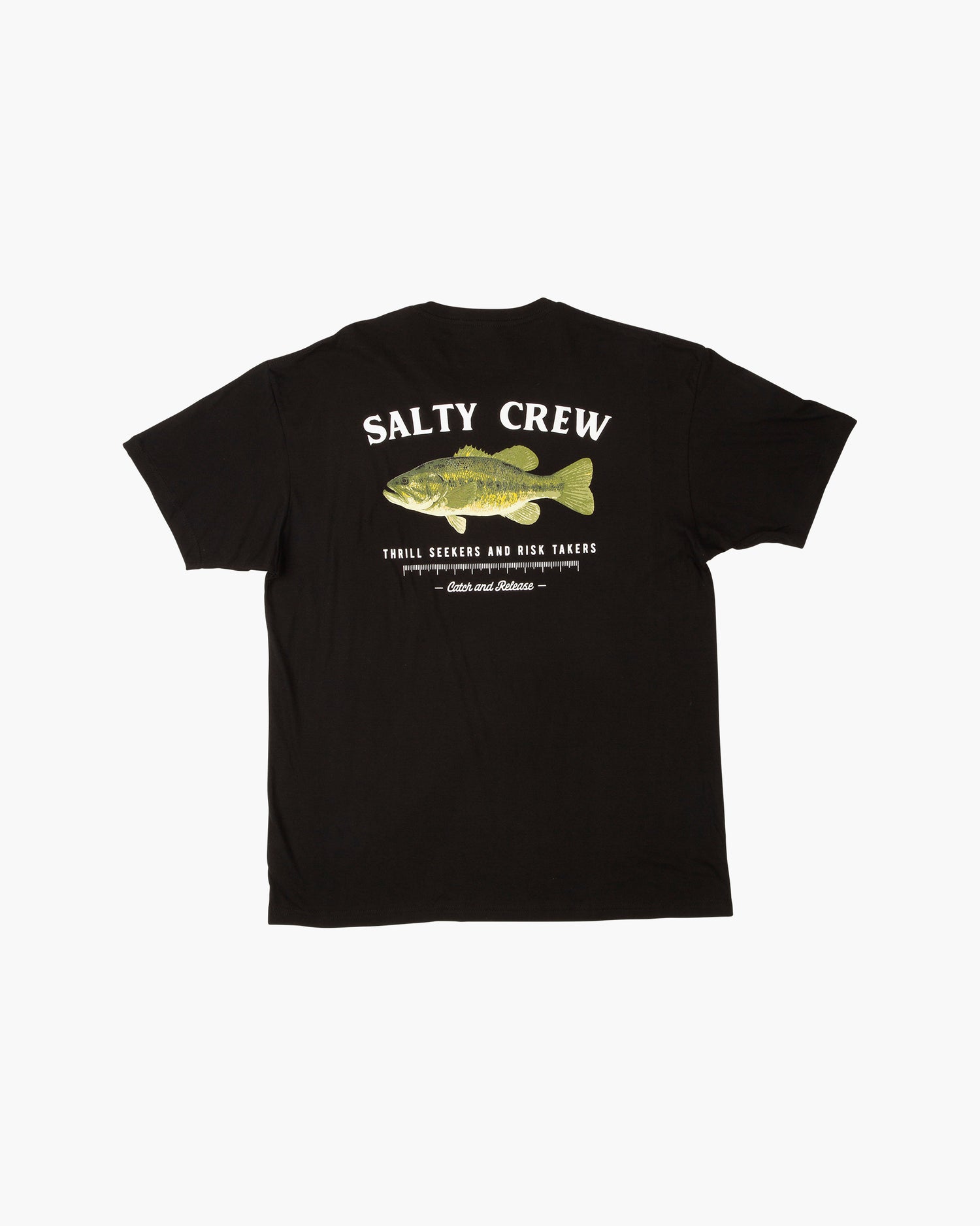Off body back of Bigmouth Black S/S Premium Tee