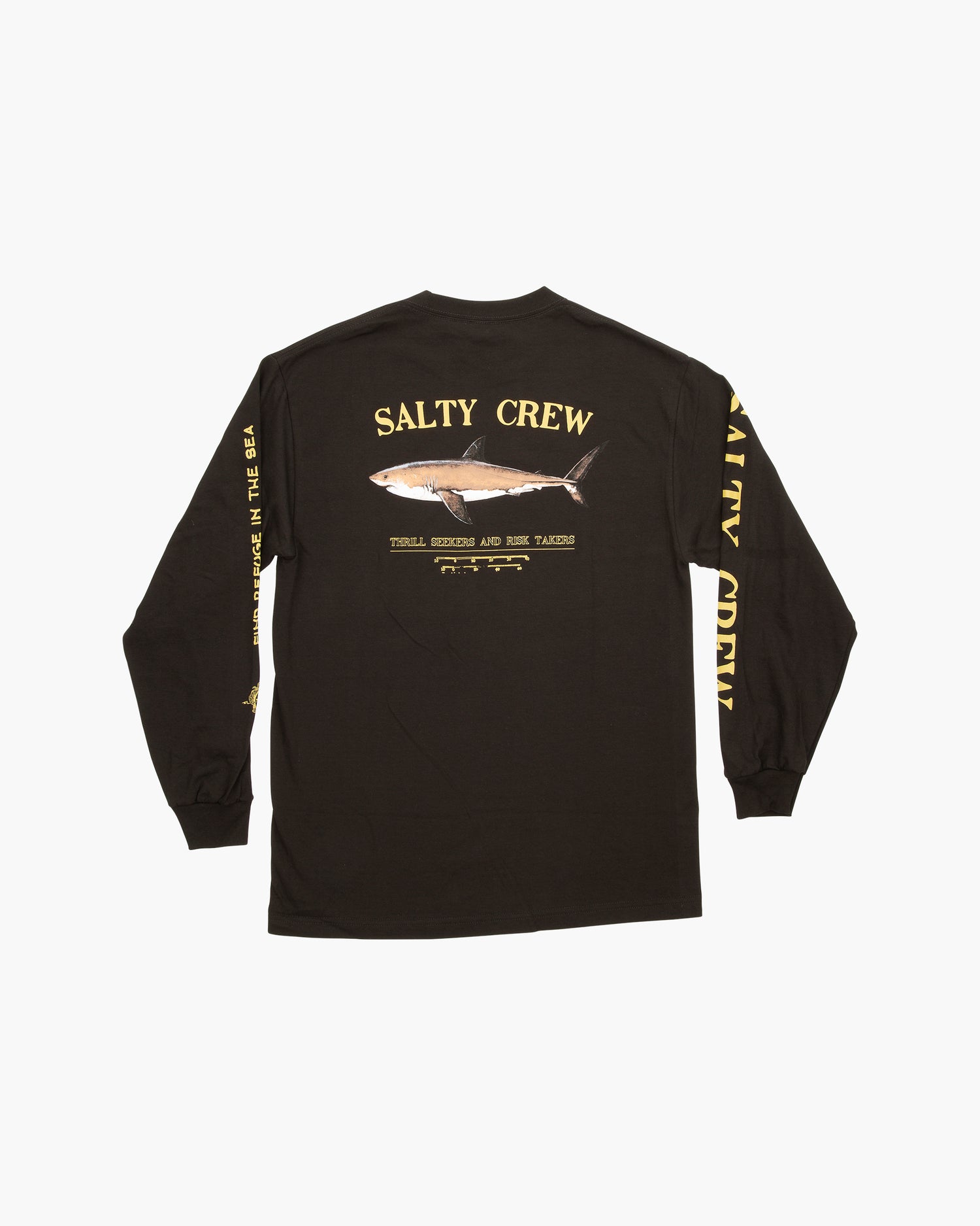 Off body back of Bruce Black L/S Standard Tee