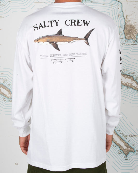 On body back of Bruce White L/S Standard Tee