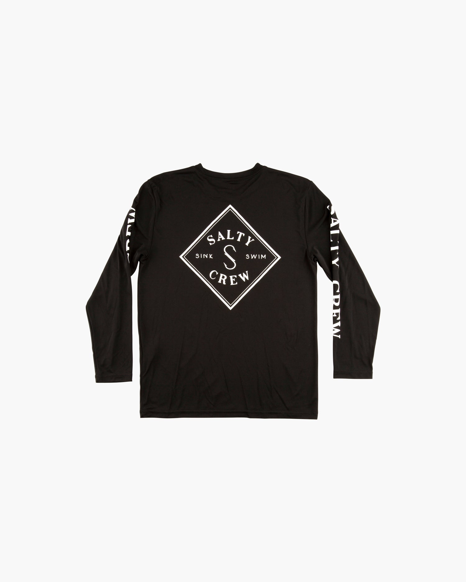 Salty Crew Tippet Boys Black UV L/S Tee Back off Body