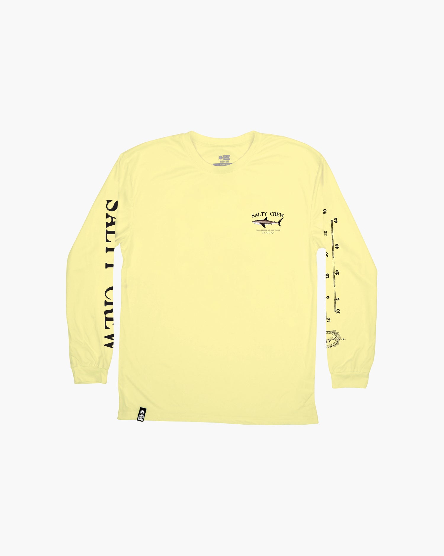 Off body front of Bruce Yellow L/S Sunshirt