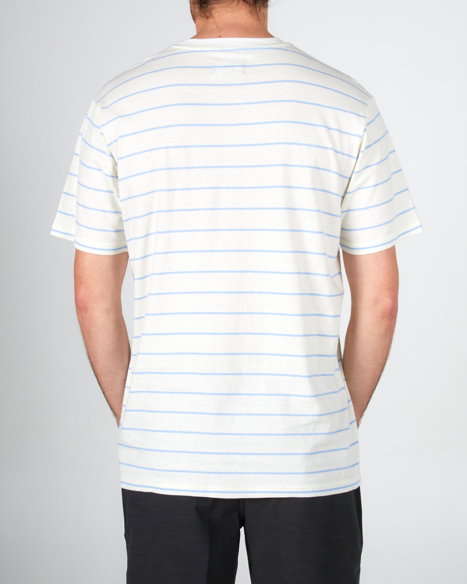 on body back of the Ahoy Vintage White S/S Knit