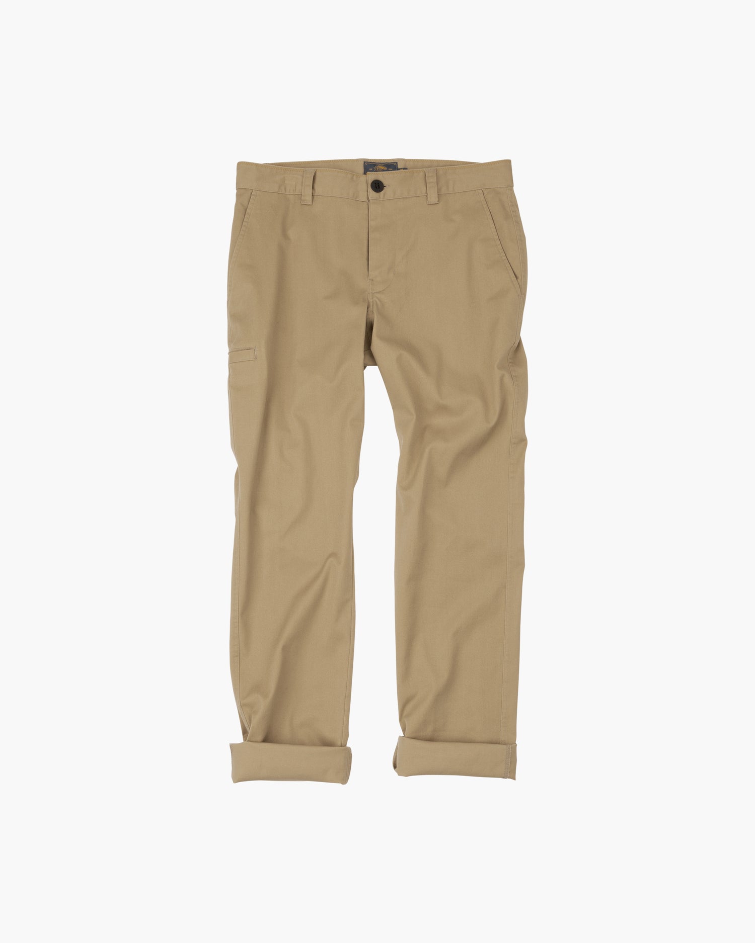 Off body front of Deckhand Workwear Brown Chino Pant