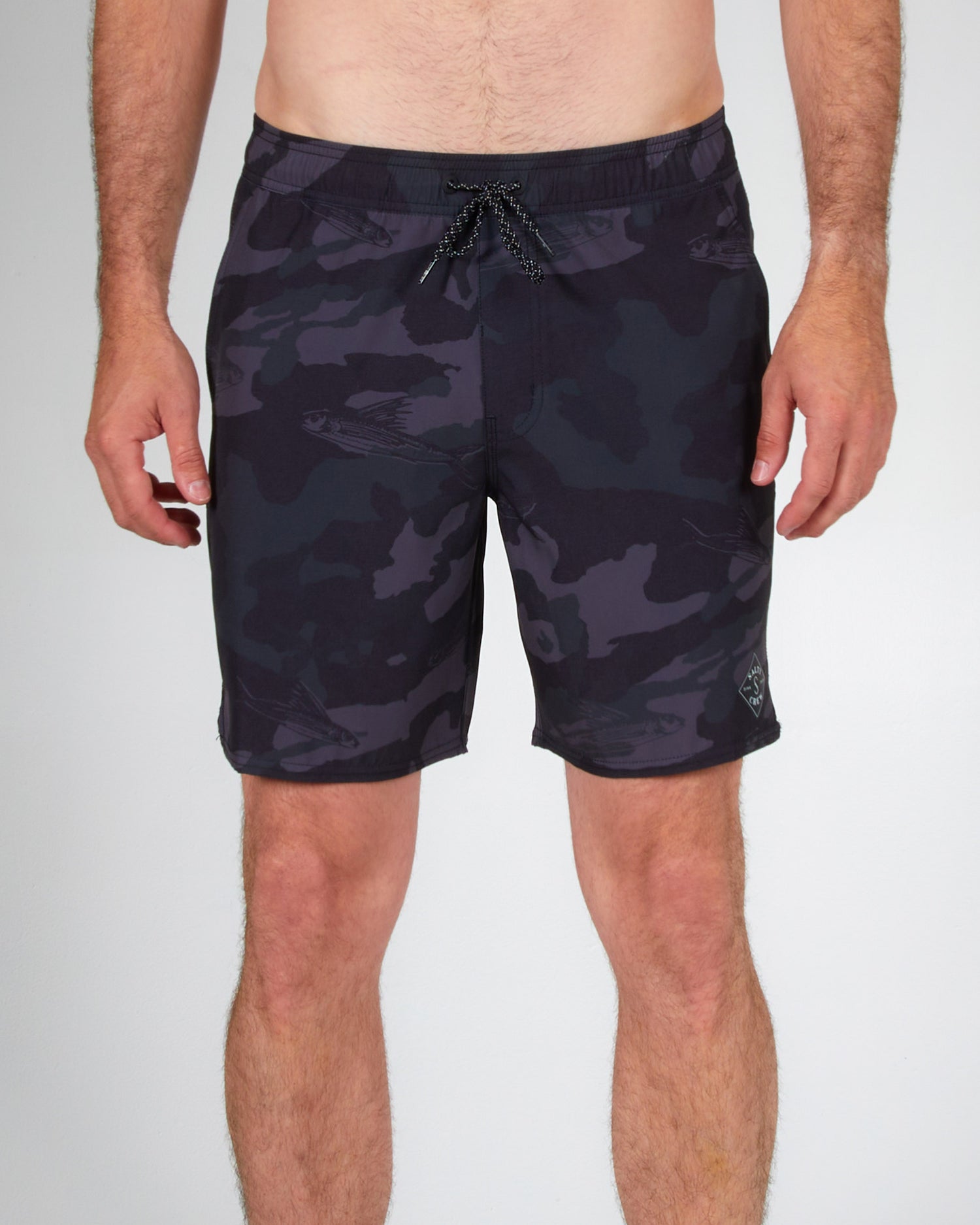 Salty Crew Lowtide Elastic Boardshort - Men's - Large,Black Camo