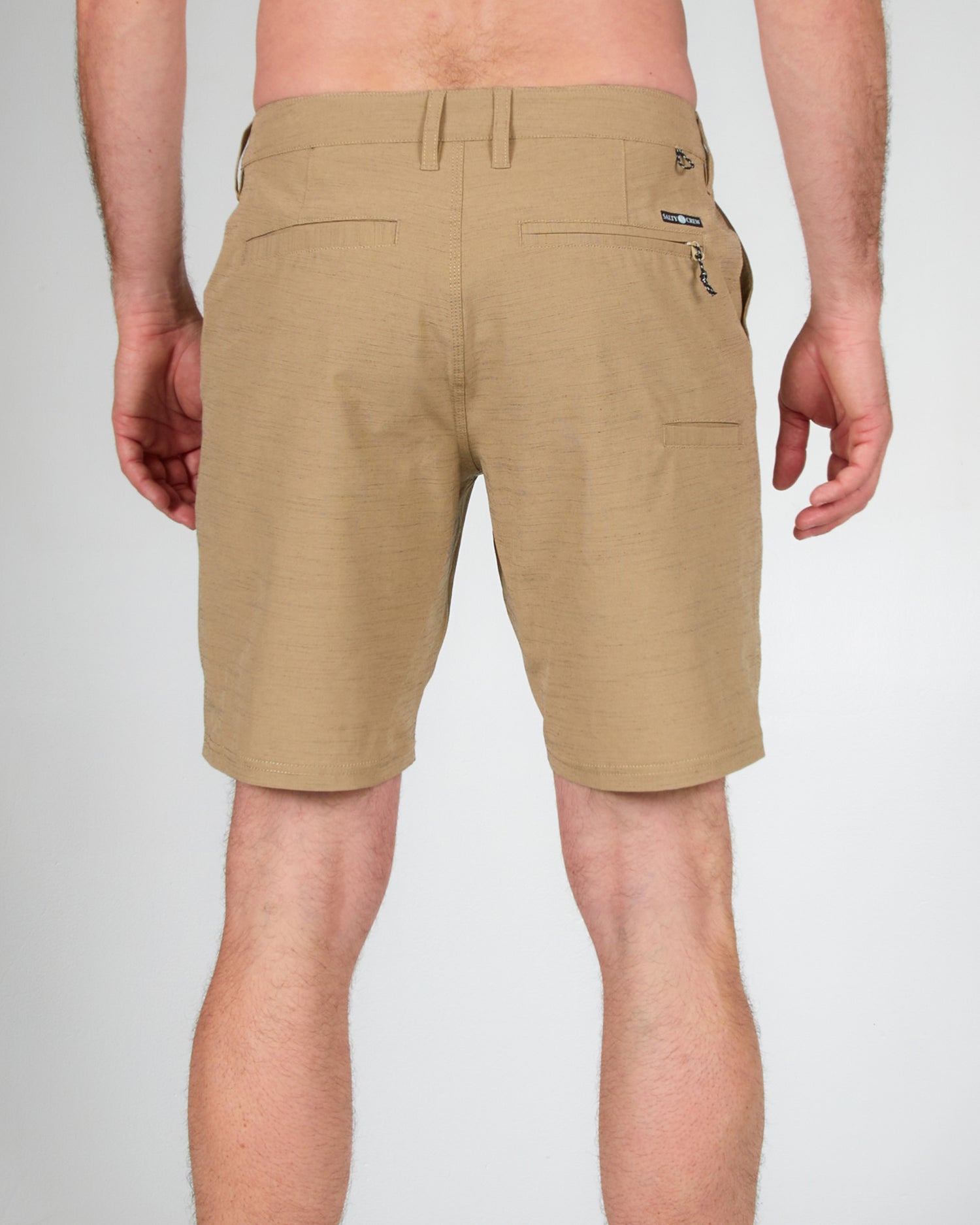 back view of Drifter 2 19" Khaki Hybrid Walkshort