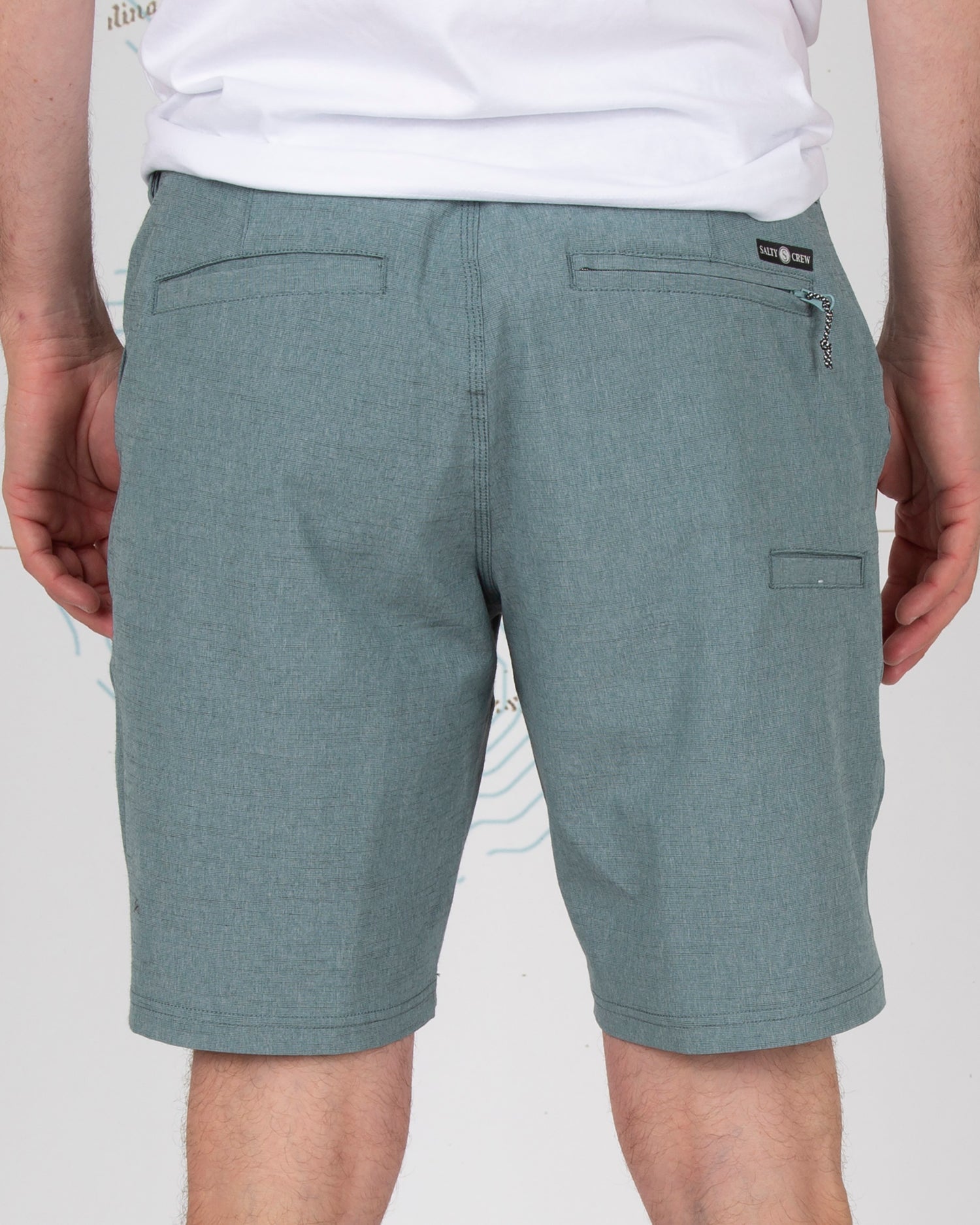 On body back of Drifter 2 Pine Hybrid Walkshort
