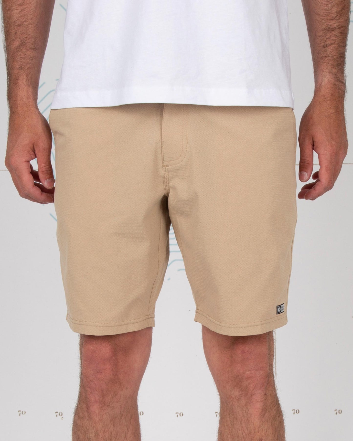 On body front of Drifter 2 Khaki Perforated Hybrid