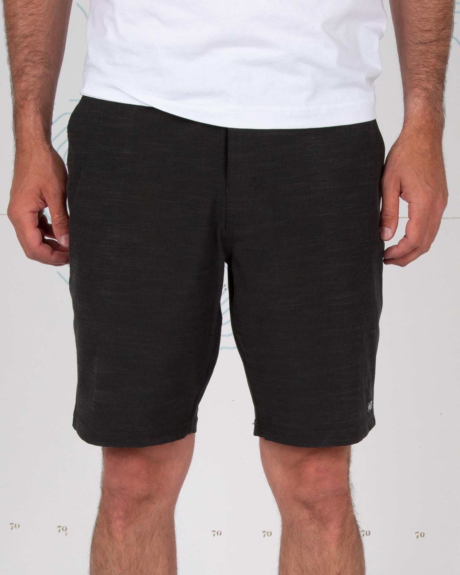Front on body of Drifter 2 Charcoal Hybrid Walkshort