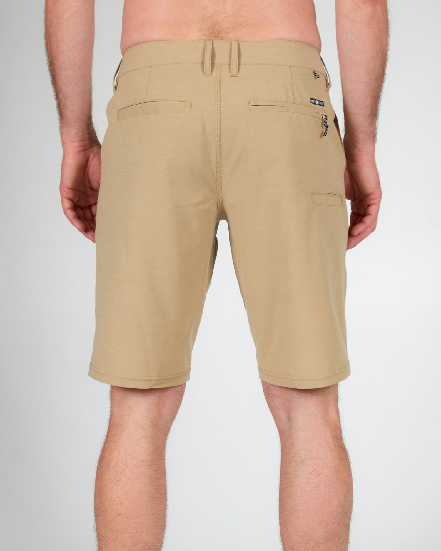 back view of Drifter 21" Khaki Hybrid Walkshort