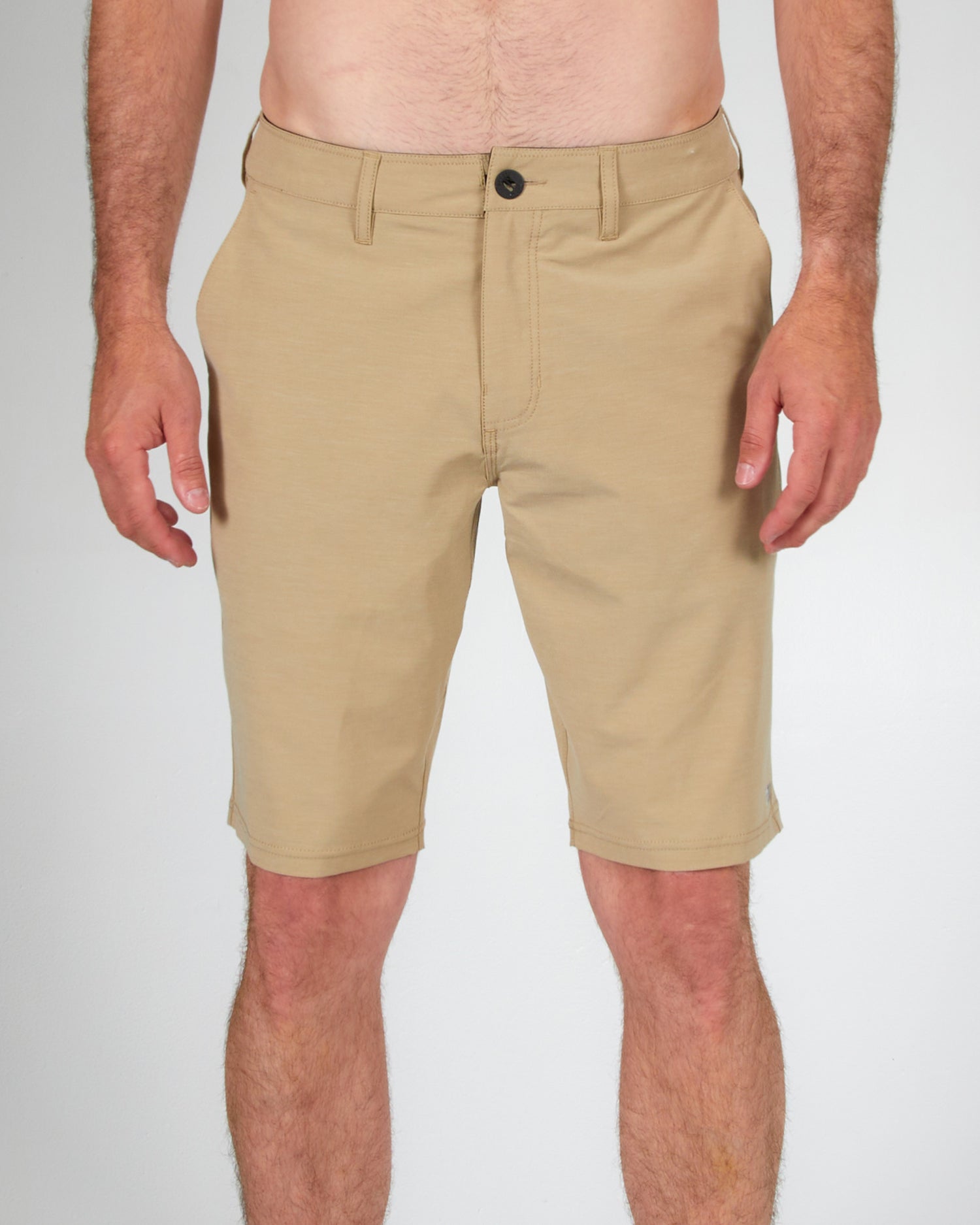 front view of Drifter 21" Khaki Hybrid Walkshort