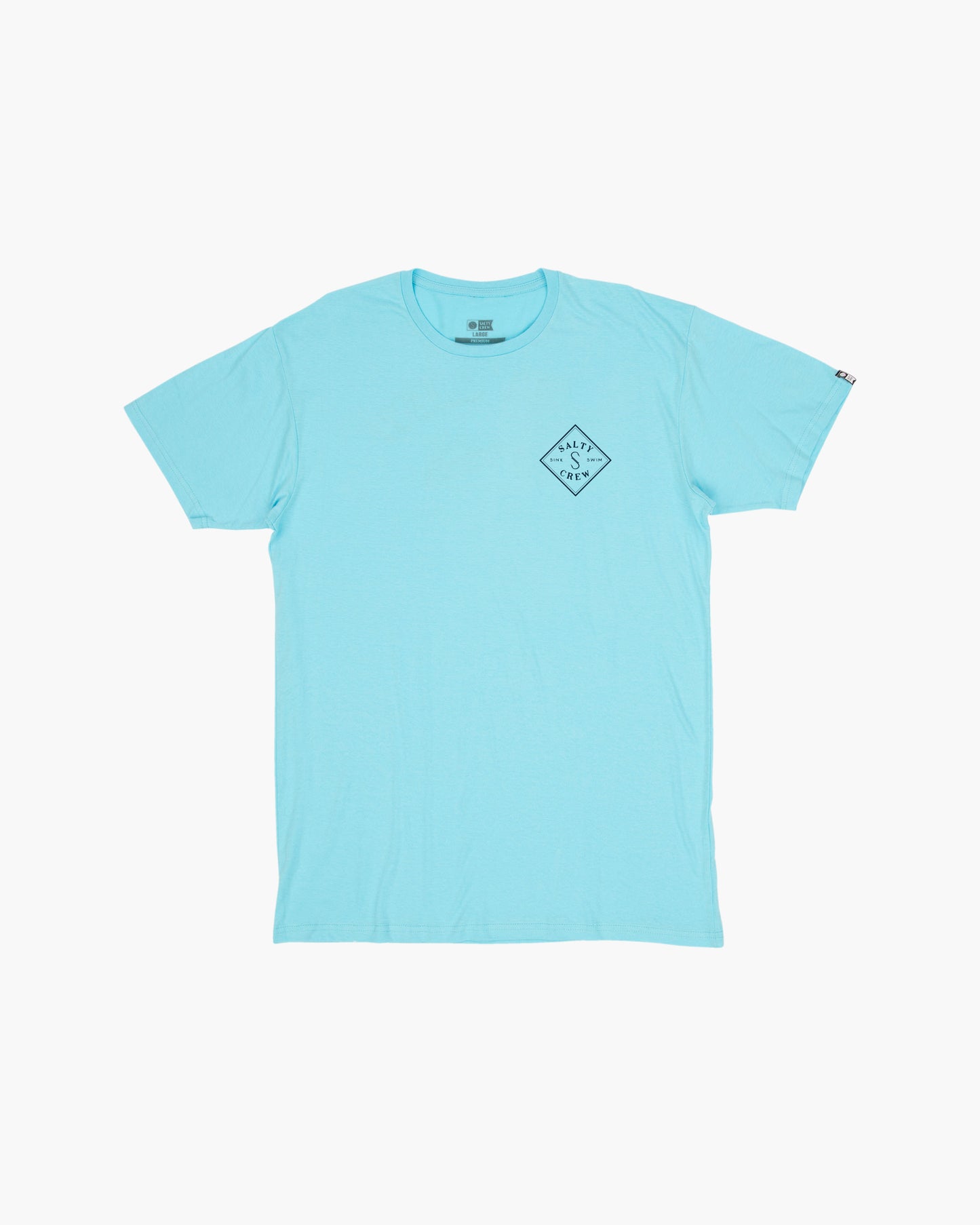 Off body front of Tippet Pacific Blue Premium S/S Tee