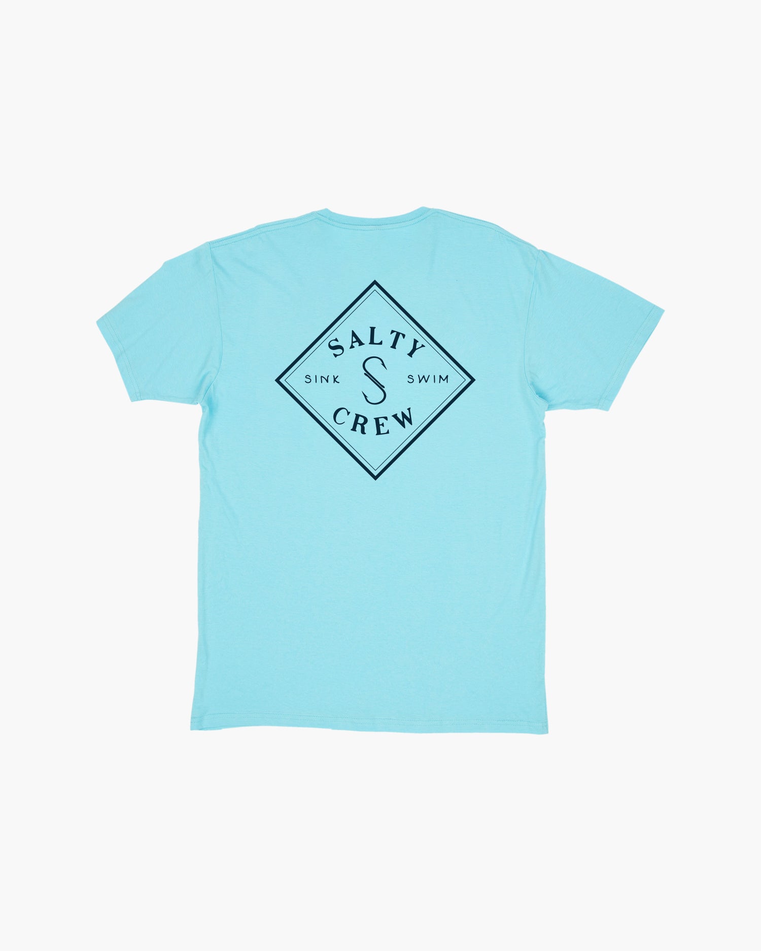Off body back of Tippet Pacific Blue Premium S/S Tee