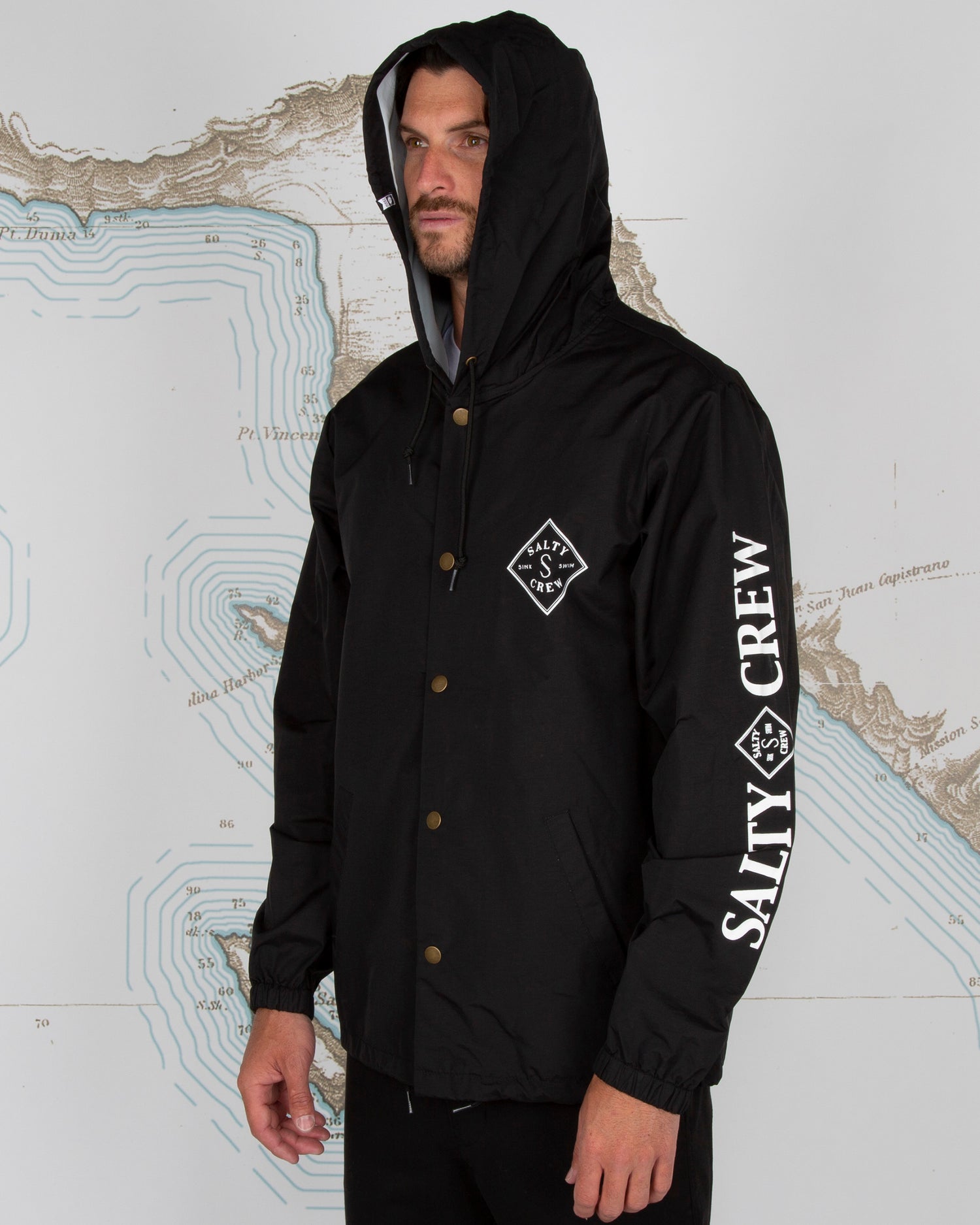 Salty crew deals rain jacket
