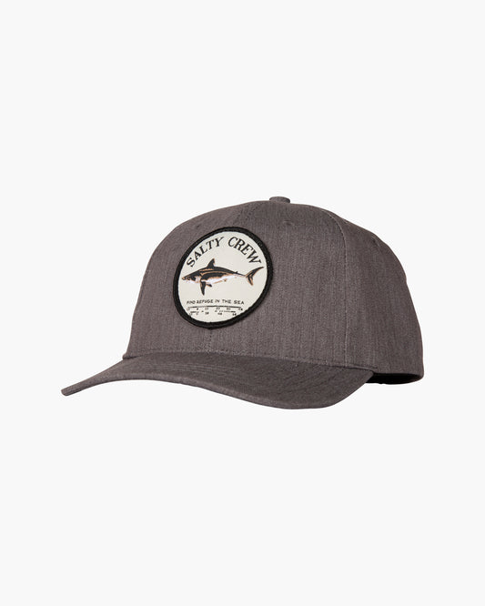 Salty Crew Bruce Boys Dark Heather Grey 6 Panel Front