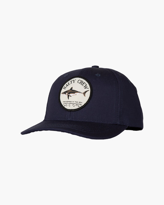 Front of Bruce Boys Navy 6 Panel