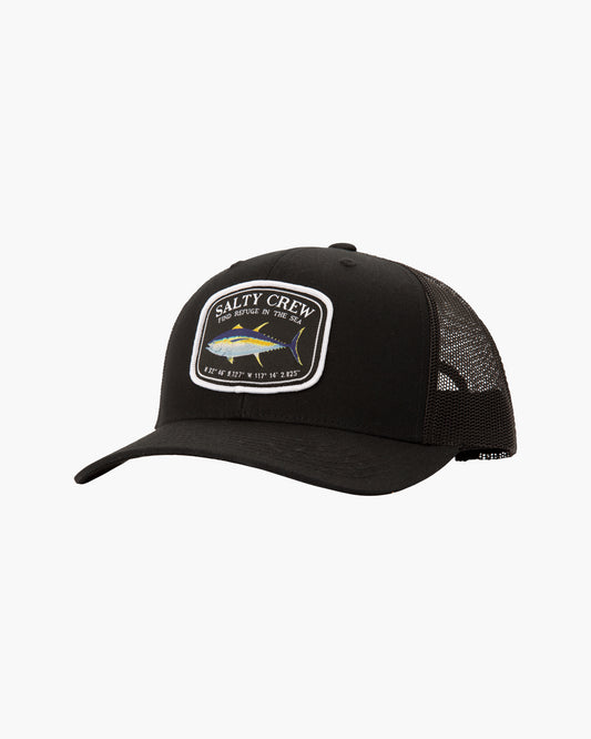 Front of Pacific Black Retro Trucker