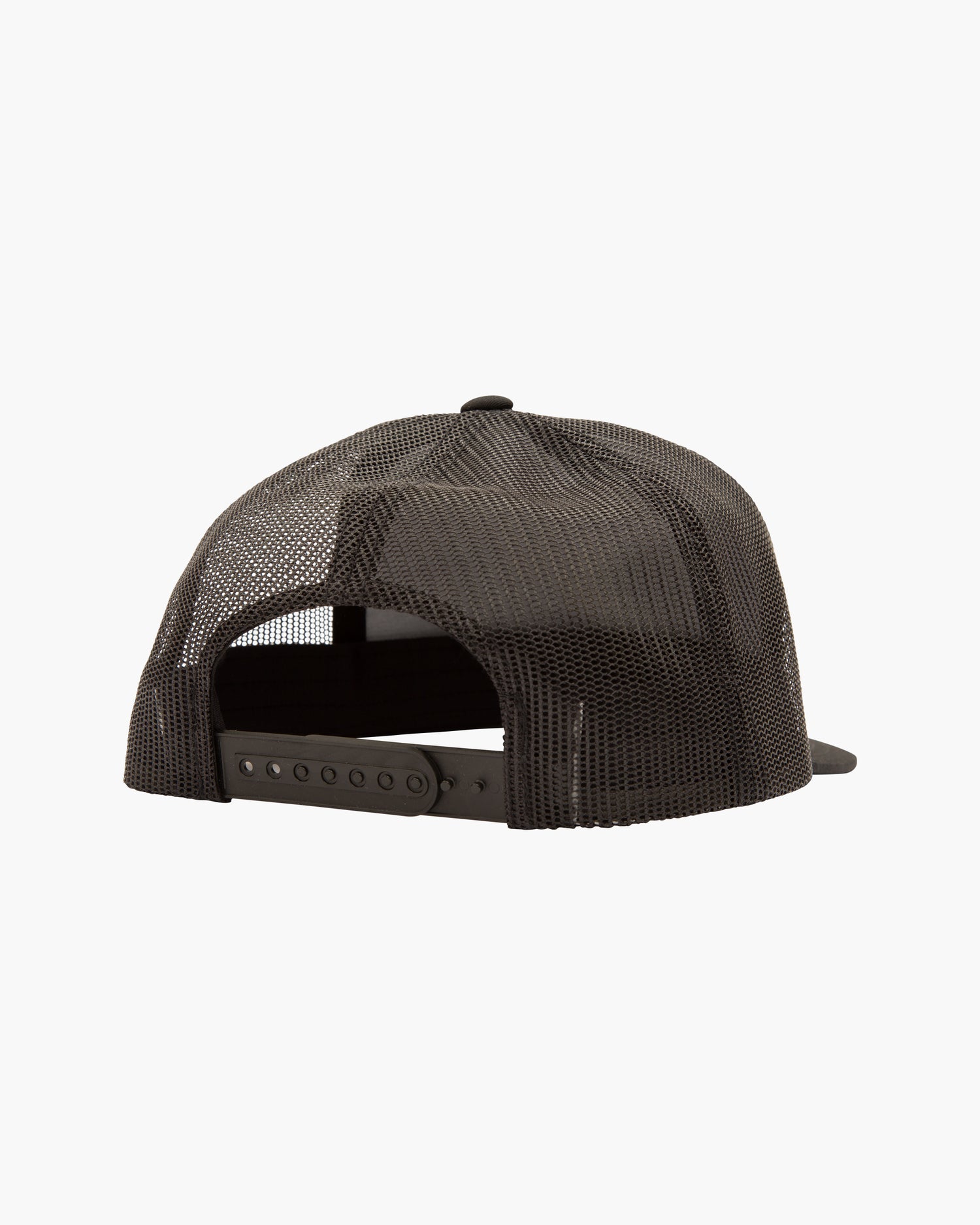 Back of Alpha Twill Black Trucker