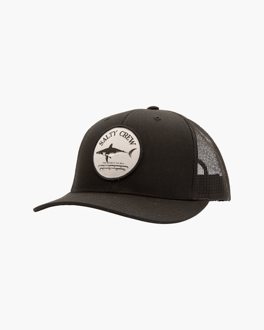 Front of Black Bruce trucker hat