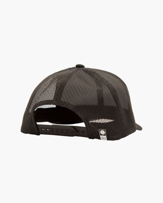 Back of Black Bruce trucker hat