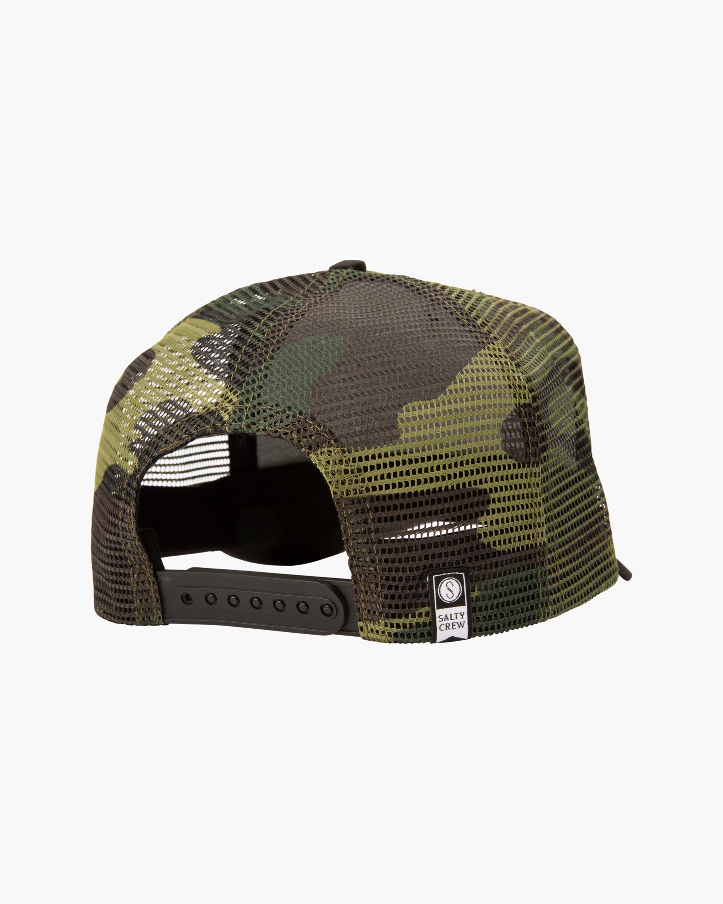 Back of Bigmouth Black/Camo Trucker