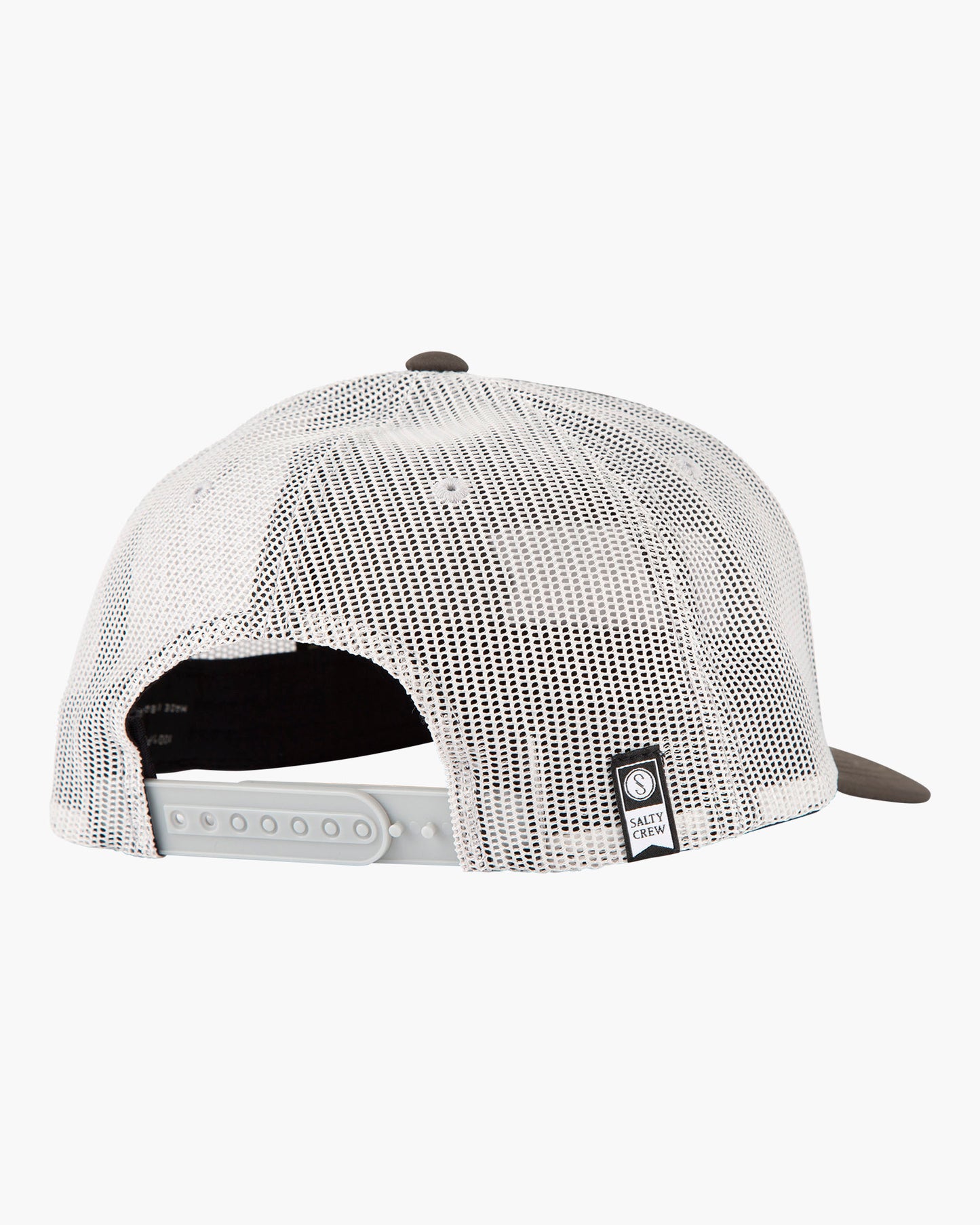 back view of Pinnacle 2 Military/Silver Retro Trucker