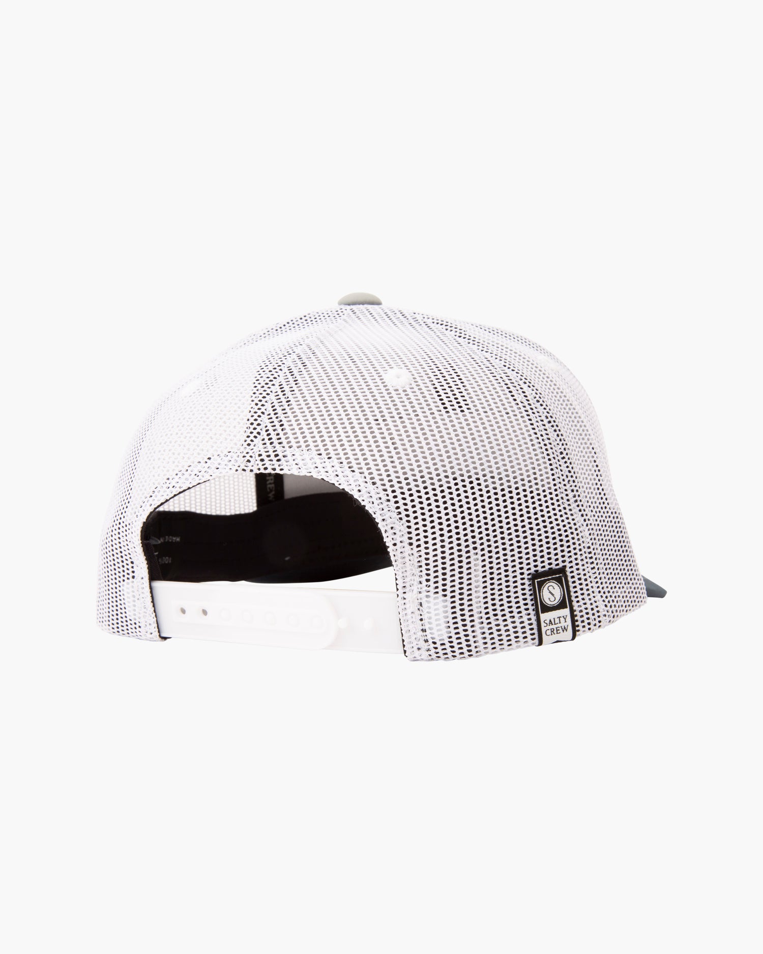 Back of Pinnacle 2 Sage/Indigo Retro Trucker