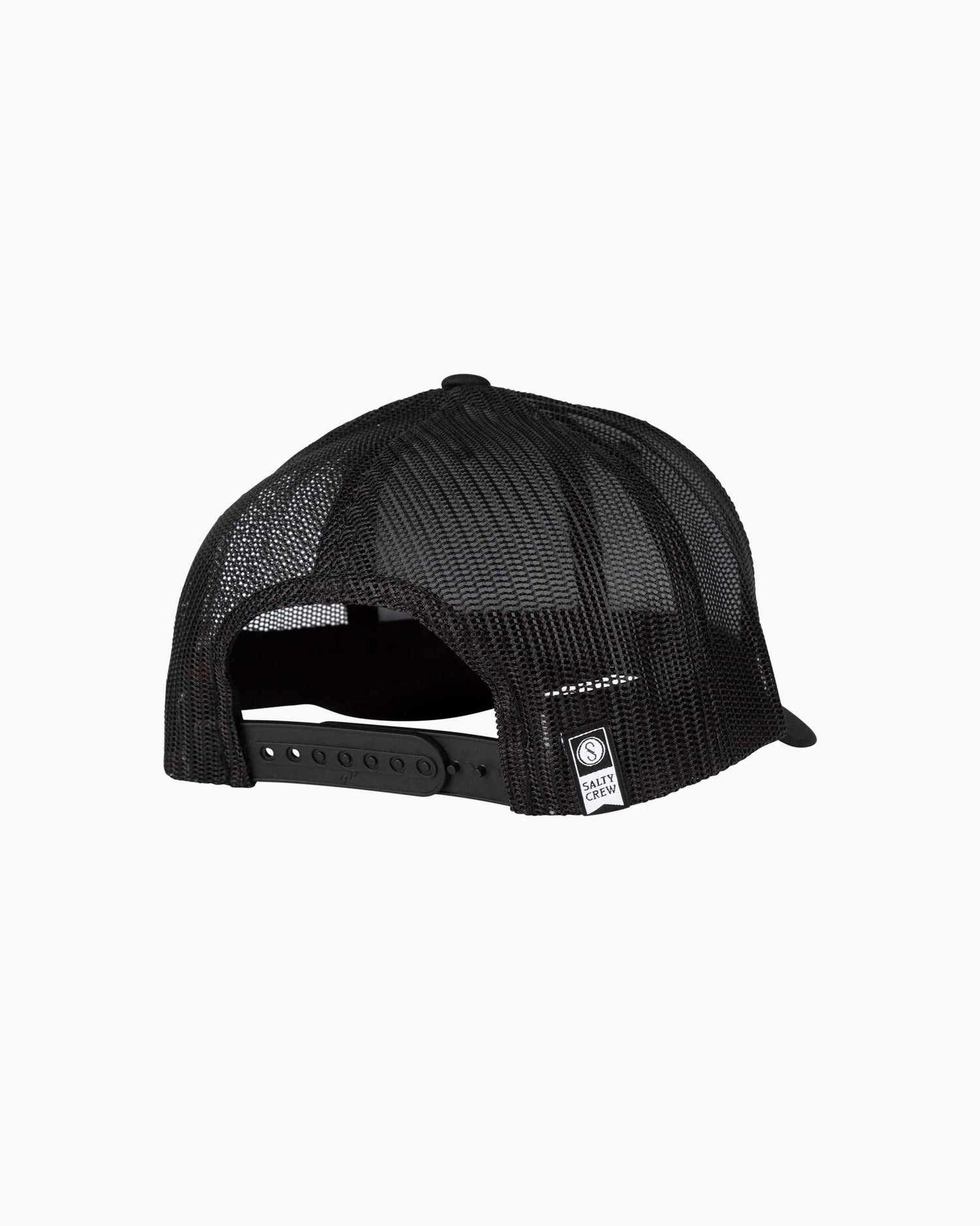 back of Ink Slinger Black Retro Trucker