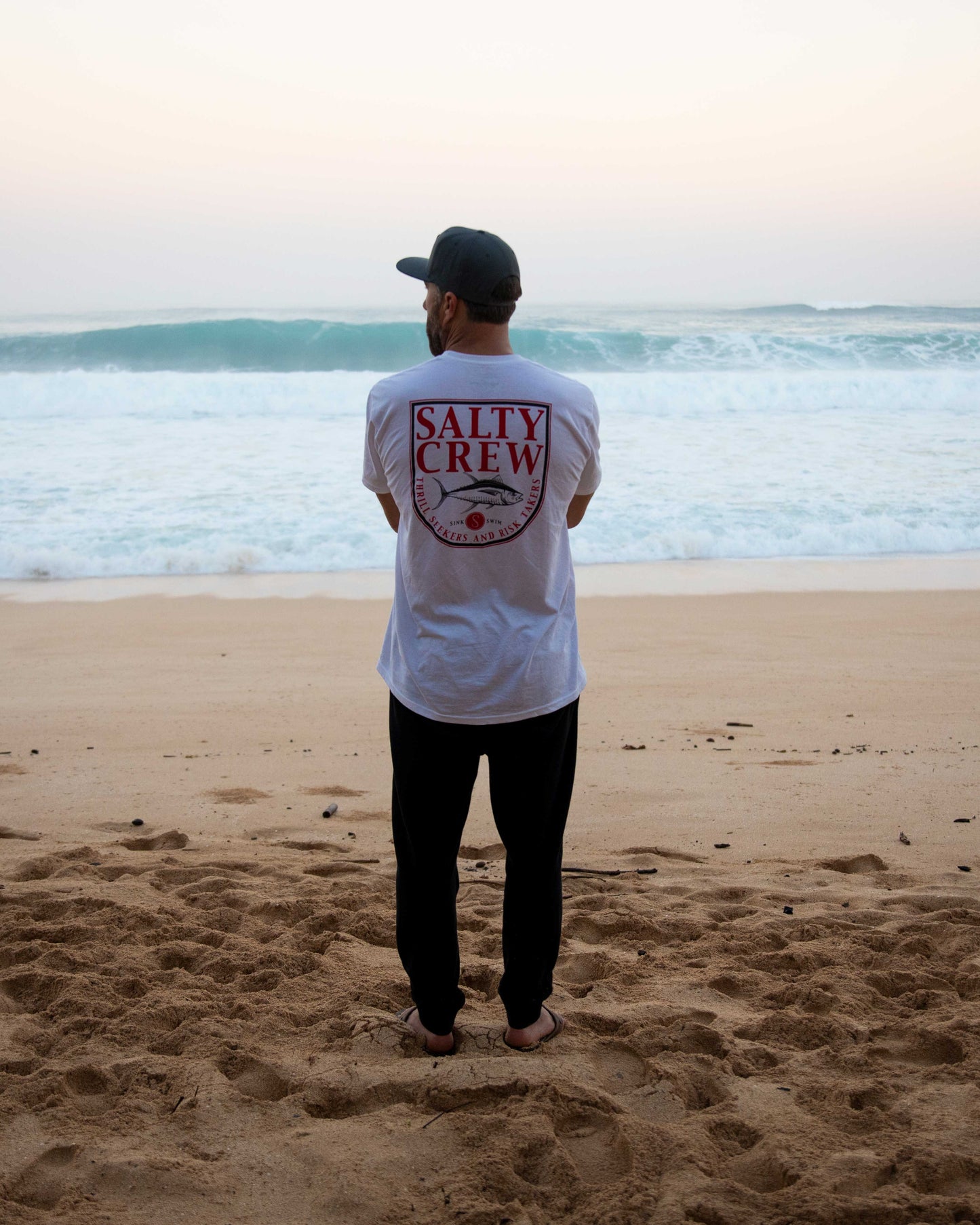 CURRENT STANDARD S/S TEE - WHITE – Salty Crew
