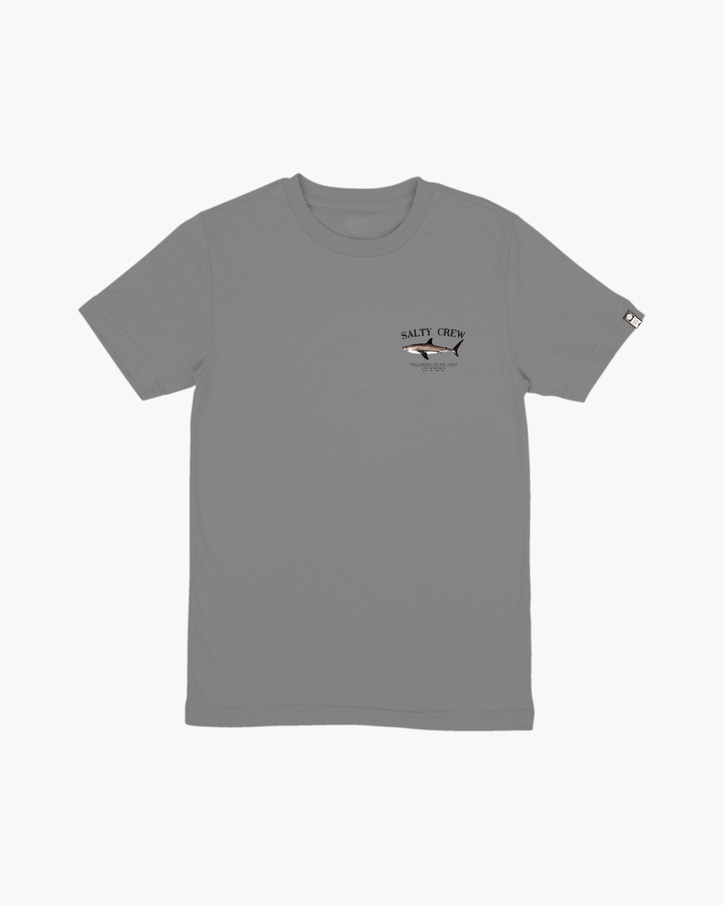 front of Bruce Boys Charcoal S/S Tee