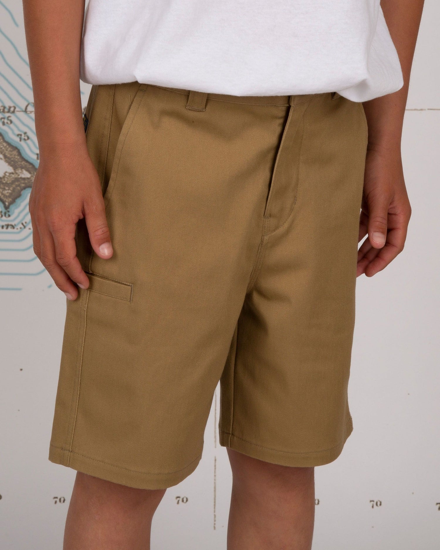 Deckhand Boys Workwear Brown Chino Short