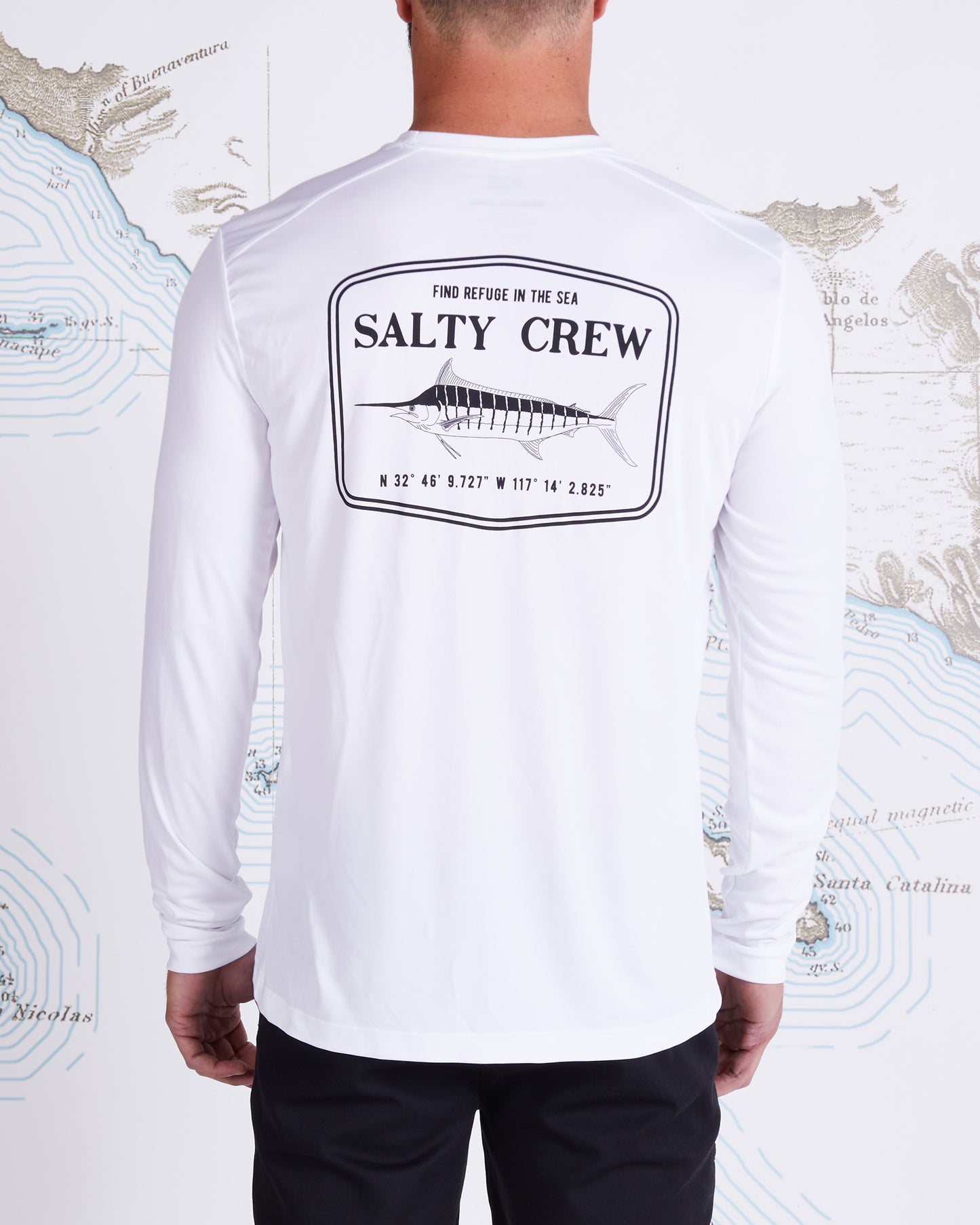 Salty Crew - Stealth White L/S Rashguard, White / XXXL