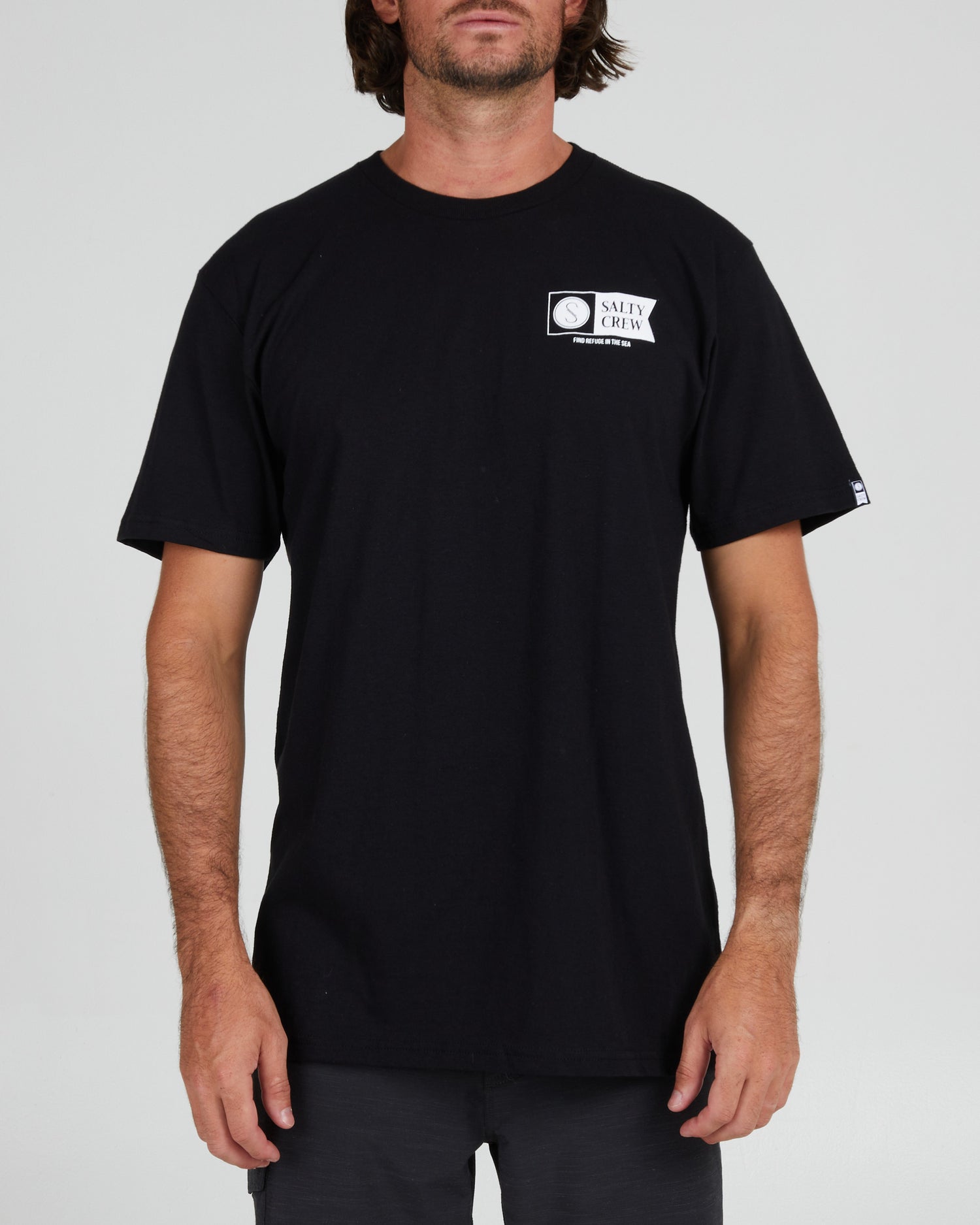 front view of Alpha Black S/S Tee
