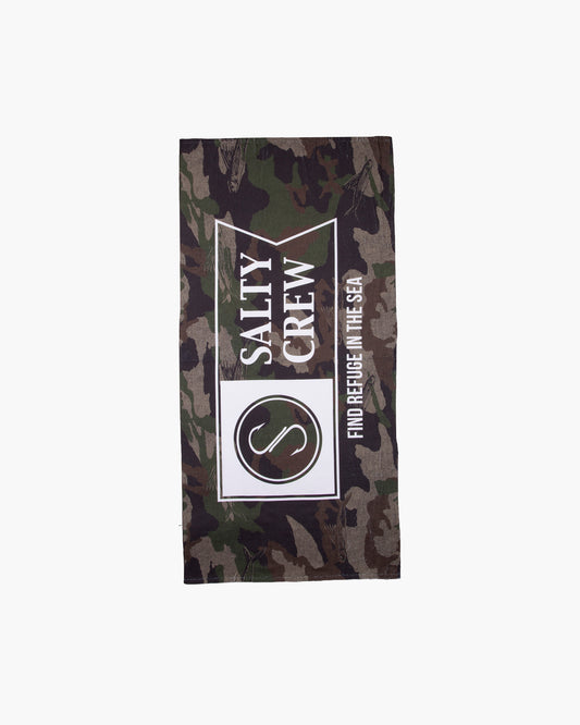 front view of the Alpha Camo Towel