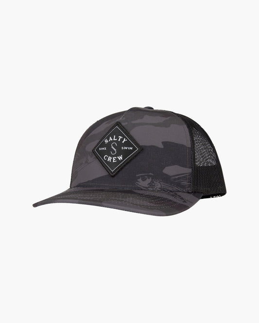 Front of the Sealine Black Camo Retro Trucker