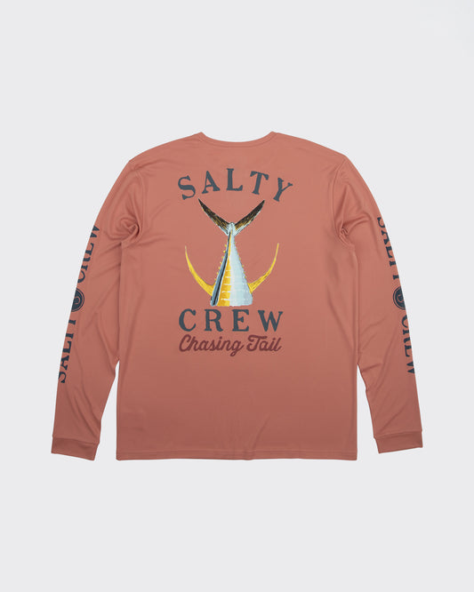 Tailed Long Sleeve Sunshirt - Coral